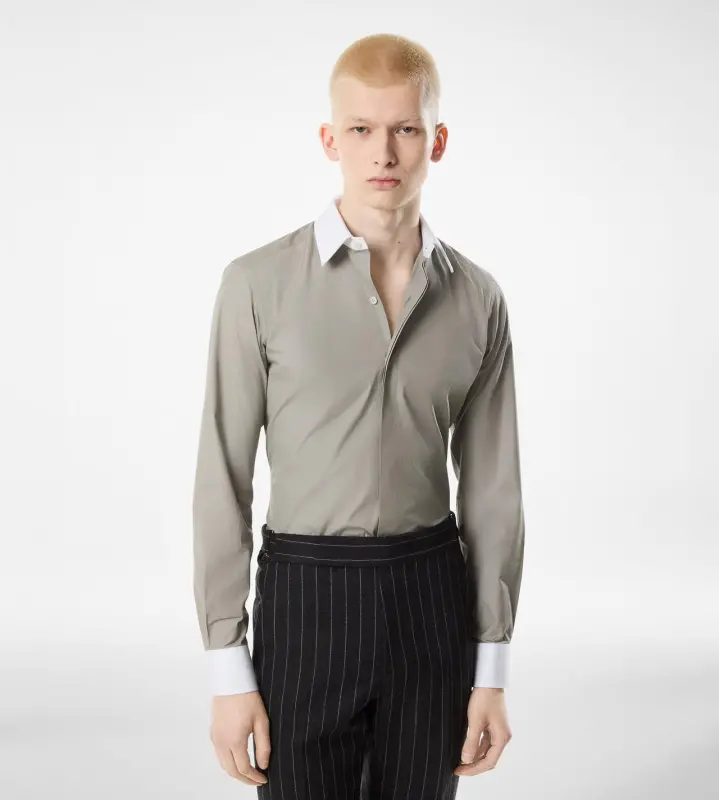 POPLIN CLASSIC FIT SHIRT STEEL online